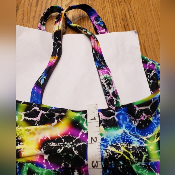 Xsmall mini dress💜MarpleMade Designs cross back Be the Lightening print - Picture 9 of 9